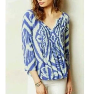 Anthropologie Vanessa Virginia Mahdia Ikat Top Sz2